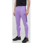 Tréningové nohavice adidas Tiro fialová farba, s nášivkou