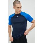 Tréningové tričko Nike Df Academy tmavomodrá farba, vzorované