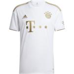 Pánska Jesenná móda adidas bielej farby zo syntetiky s motívom FC Bayern 