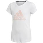 Dievčenské Detské tričká s krátkym rukávom adidas v športovom štýle z bavlny 