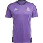 Pánske Futbalové dresy adidas fialovej farby v športovom štýle z polyesteru vo veľkosti XXL s motívom Real Madrid 