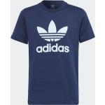 Detské tričká adidas indigo farby v športovom štýle z tričkoviny do 8 rokov v zľave 
