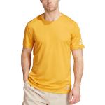 Pánske Bežecké tričká adidas Run It žltej farby v zľave 