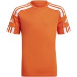 Detské tričká s krátkym rukávom adidas Squadra oranžovej farby v športovom štýle z polyesteru do 8 rokov 