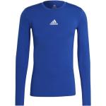 Pánske Futbalové dresy adidas Techfit modrej farby z polyesteru s dlhými rukávmi 