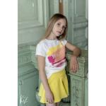 Dievčenské Detské tričká bielej farby z bavlny do 13/14 rokov 