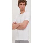 Pánske Designer Polo tričká HUGO BOSS BOSS bielej farby s jednofarebným vzorom z bavlny vo veľkosti XXL v zľave 