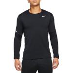 Pánske Tričká s dlhým rukávom Nike Dri-Fit čiernej farby s dlhými rukávmi 