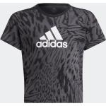 Detské tričká adidas Hybrid sivej farby v športovom štýle so zvieracím vzorom z tričkoviny do 8 rokov udržateľná móda 