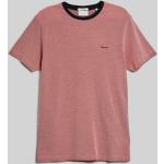 Pánske Tričká s krátkym rukávom Gant Oxford ružovej farby z tričkoviny s krátkymi rukávmi 