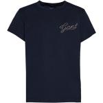 Dievčenské Detské tričká s krátkym rukávom Gant BIO modrej farby v športovom štýle z bavlny do 6 rokov s okrúhlym výstrihom udržateľná móda 