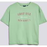 Chlapčenské Detské tričká Gant zelenej farby z bavlny do 12 rokov s okrúhlym výstrihom 
