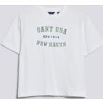 Chlapčenské Detské tričká Gant bielej farby z bavlny do 12 rokov s okrúhlym výstrihom 