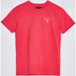 Chlapčenské Detské tričká Gant Shield červenej farby z bavlny do 8 rokov s okrúhlym výstrihom 