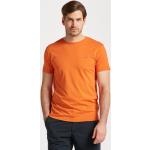 Pánske Tričká s krátkym rukávom Gant oranžovej farby z tričkoviny s okrúhlym výstrihom 