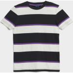 Chlapčenské Detské tričká Gant čiernej farby s pruhovaným vzorom z bavlny do 8 rokov s okrúhlym výstrihom 