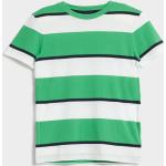 Chlapčenské Detské tričká Gant zelenej farby s pruhovaným vzorom z bavlny do 10 rokov s okrúhlym výstrihom 