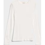 Dámske Tričká s dlhým rukávom Gant bielej farby z tričkoviny s okrúhlym výstrihom s dlhými rukávmi udržateľná móda 