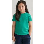 Dievčenské Detské tričká s krátkym rukávom Gant Sunfaded modrej farby z bavlny do 6 rokov s okrúhlym výstrihom 