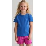 Dievčenské Detské tričká s krátkym rukávom Gant Sunfaded modrej farby z bavlny do 6 rokov s okrúhlym výstrihom 