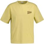 Pánske Tričká s krátkym rukávom Gant žltej farby z tričkoviny s okrúhlym výstrihom s krátkymi rukávmi 