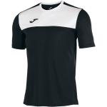 Pánske Futbalové dresy joma Winner čiernej farby v športovom štýle zo syntetiky s okrúhlym výstrihom 