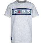 Tričká s krátkym rukávom Jordan sivej farby s motívom Paris Saint-Germain v zľave 