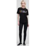 Pánske Designer Tričká s krátkym rukávom Karl Lagerfeld BIO čiernej farby s krátkymi rukávmi udržateľná móda 