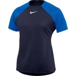 Dámske Tričká s krátkym rukávom Nike Academy modrej farby vo veľkosti XS v zľave 