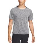 Pánske Tričká s krátkym rukávom Nike Dri-Fit sivej farby v zľave 