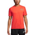 Pánske Bežecké tričká Nike oranžovej farby 