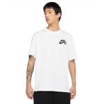 Pánske Skate tričká Nike SB Collection Stefan Janoski bielej farby vo veľkosti XXL v zľave 