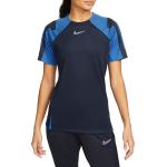 Dámske Tričká s krátkym rukávom Nike Strike modrej farby vo veľkosti XXL v zľave 