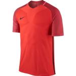 Pánske Tričká s krátkym rukávom Nike Strike červenej farby z polyesteru s okrúhlym výstrihom 