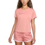 Pánske Bežecké tričká Nike Swoosh ružovej farby 