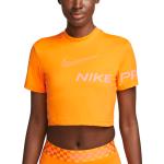 Pánske Crop topy Nike oranžovej farby vo veľkosti XS 