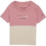 Detské tričká Calvin Klein Jeans ružovej farby z bavlny do 2 mesiacov 