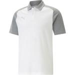 Pánske Polo tričká Puma Casuals bielej farby vo veľkosti XXL 