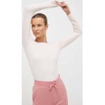 Dámske Tričká s dlhým rukávom Roxy Roxy ružovej farby z polyesteru s dlhými rukávmi udržateľná móda 