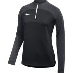 Dámske Tričká s dlhým rukávom Nike Academy čiernej farby vo veľkosti XS s dlhými rukávmi 