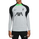 Tričká s dlhým rukávom Nike sivej farby s dlhými rukávmi s motívom FC Liverpool 
