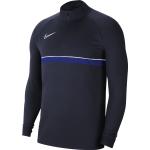 Pánske Tričká s dlhým rukávom Nike Academy modrej farby s dlhými rukávmi v zľave 