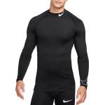 Pánske Tričká s dlhým rukávom Nike Pro čiernej farby s dlhými rukávmi v zľave 