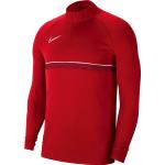 Tričká s dlhým rukávom Nike Academy červenej farby s dlhými rukávmi v zľave 