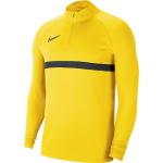 Tričká s dlhým rukávom Nike Academy žltej farby s dlhými rukávmi v zľave 