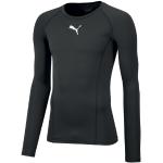 Pánske Termo tričká Puma Liga sivej farby s dlhými rukávmi v zľave 