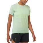 Pánske Bežecké tričká Salomon Salomon zelenej farby vo veľkosti XS v zľave 