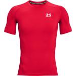 Pánske Termo tričká Under Armour červenej farby vo veľkosti XXXL s krátkymi rukávmi v zľave 