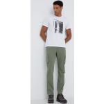 Pánske Turistické nohavice CMP zelenej farby z polyamidu v zľave 