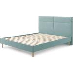 Dvojlôžkové postele tyrkysovej farby v modernom štýle 